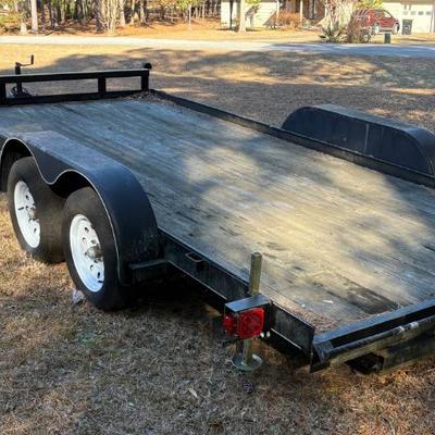 Leonard dual-axle flatbed utility trailer