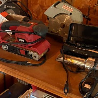 Skil Belt Sander w/assorted power tools