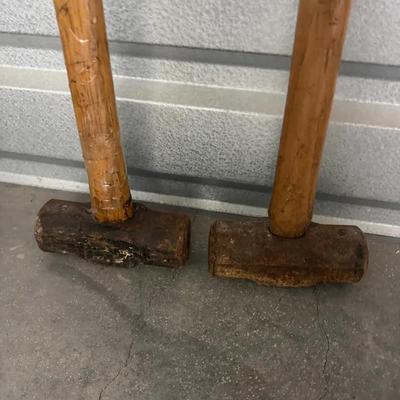 Heavy-Duty Sledgehammer Lot with Hickory Handles 