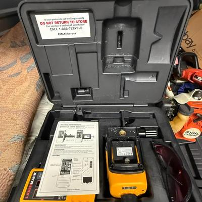 CST/Berger LaserMark Rotary Laser Level Kit with Universal Laser Detector and Case