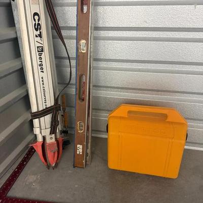 Survey Tripod, Levels & Measuring Tools Lot