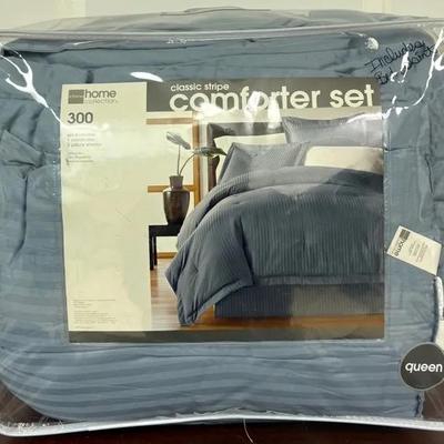 Classic Stripe Queen Comforter Set