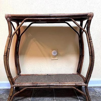Bamboo & Wicker Table