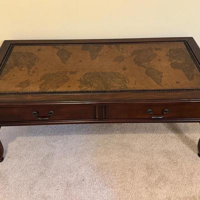 Vintage Map Top Table