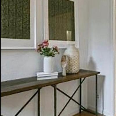 Sale Photo Thumbnail #150:  Farm style console metal/wood