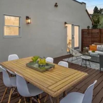 Sale Photo Thumbnail #236: Wicker natural rectangular Bahama dining table