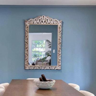 Sale Photo Thumbnail #222: carved wood mirror