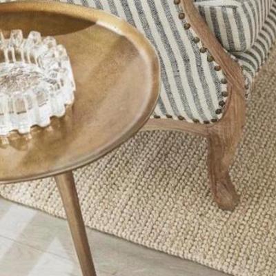 Sale Photo Thumbnail #121: SET OF TWO splayed leg rustic wood tables (2)