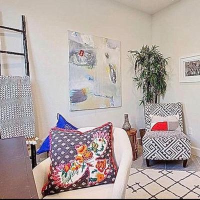 Sale Photo Thumbnail #274:  Playful  36x48x ½  acrylic on canvas 