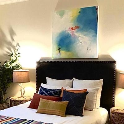 Sale Photo Thumbnail #273: Red cloud 36x36 x 2” acrylic on canvas  