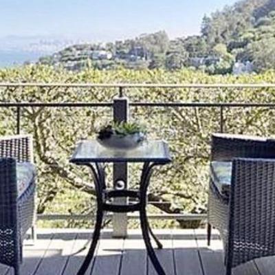 Sale Photo Thumbnail #243:  resin dk brown chair and square table set