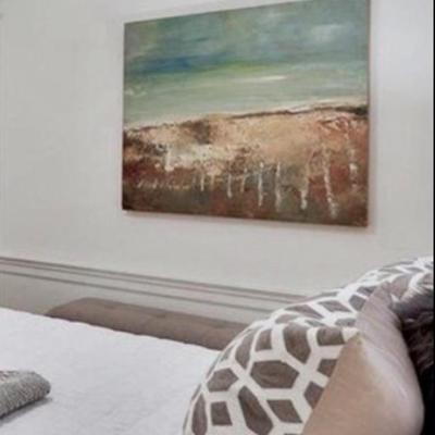 Sale Photo Thumbnail #289:  ORIGINAL Art Coast line 36x36 oil on wood