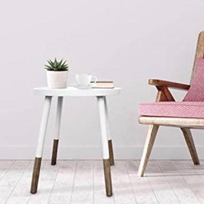 Sale Photo Thumbnail #114: White mod end tables or nightstands (2) 