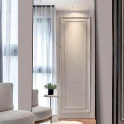 Sale Photo Thumbnail #224:  Large aluminum wall mirror