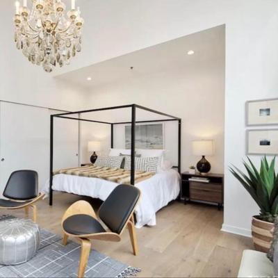 Sale Photo Thumbnail #108: -   Queen canopy bed not available 
-  Modern teak night table