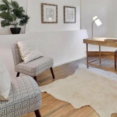 Sale Photo Thumbnail #156:   Desk –Driftwood w/ gold base 