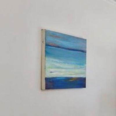 Sale Photo Thumbnail #295: ORIGINAL Art water 24 x 24 oil on canvas