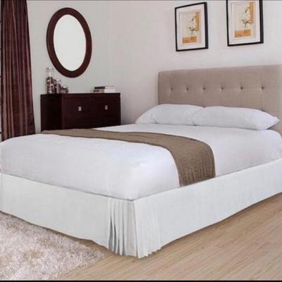 Sale Photo Thumbnail #101:  Beige linen headboard only queen