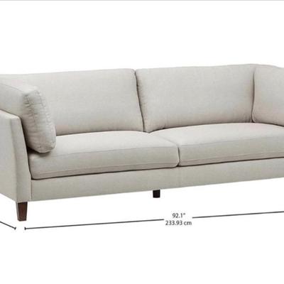 Sale Photo Thumbnail #12:  Kent Long Luxe cream sofa
