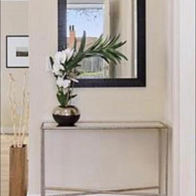 Sale Photo Thumbnail #178: Little silver mirrored console 