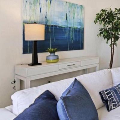 Sale Photo Thumbnail #290: ORIGINAL Art Blue rain 38x38