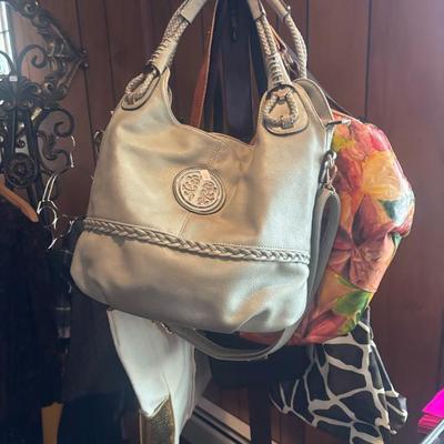 Sale Photo Thumbnail #9: over 40 handbags, wide selection of scarves, shoes and one of a kind costume jewelry