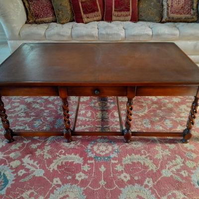 
Leather top coffee table $195
