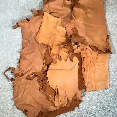 Deerskin Leather Lot – Hair-Off, Various Sizes