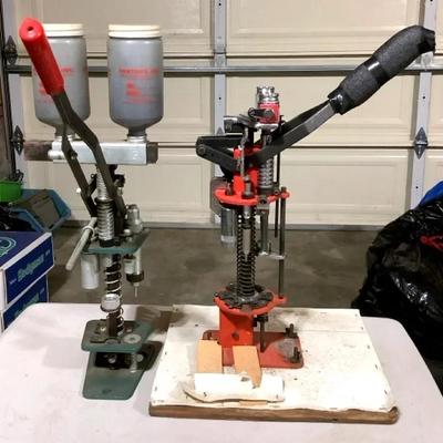 Single-Stage Reloading Presses w/ Powder Measures – Garage Lot