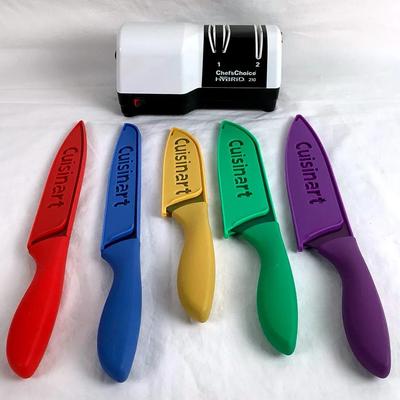 Cuisinart Color-Coded Knife Set with Electric Sharpener (5-Piece)