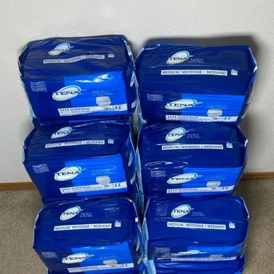TENA Super Plus Incontinence Pads Lot – Medium, New/Sealed