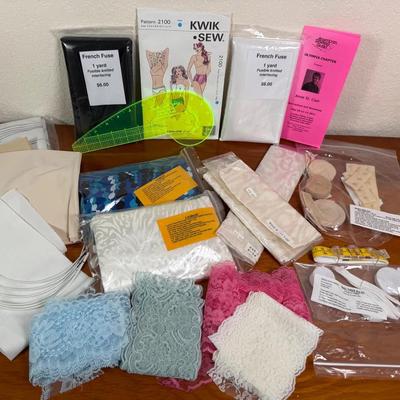 Lingerie & Undergarment Sewing Patterns and Supplies Lot