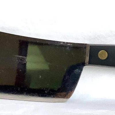 Vintage Professional Sabatier Cleaver | French Carbon Steel | Made in France – Thiers
