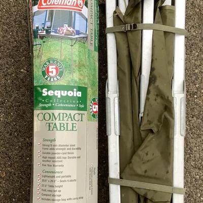 Hunting Cot & Coleman Compact Folding Camping Table w/ Carry Bag