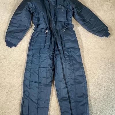 Work Leisure Insulated Winter Coveralls – Navy Blue – Cold Weather One-Piece