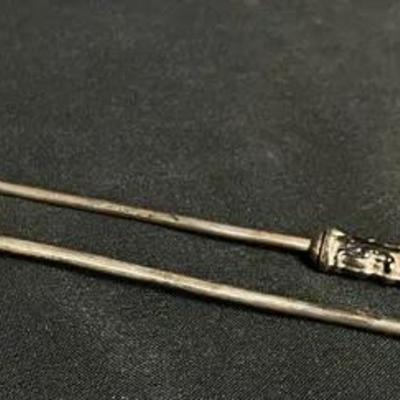 Sterling Silver Candle Snuffer & Iced Tea Sipper Straw Spoon