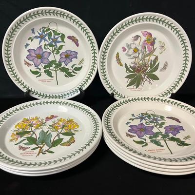 (9) Botanical Garden Dinner Plates 