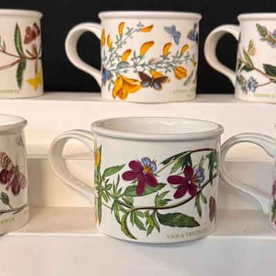Portmeirion Botanic Garden Floral Cups Set Of 6 # 2