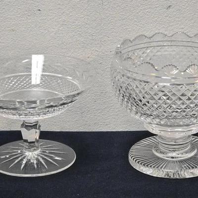 WATERFORD Crystal Footed Compote Dishes