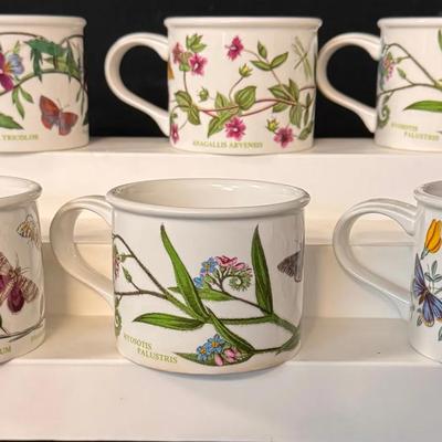 Portmeirion Botanic Garden Floral Cups Set Of 6 #1