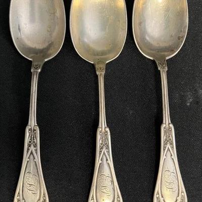Set Of 3 Sterling Silver Teaspoons