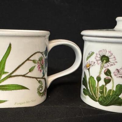 Portion Botanic Garden Sugar Bowl & Creamer Cup 