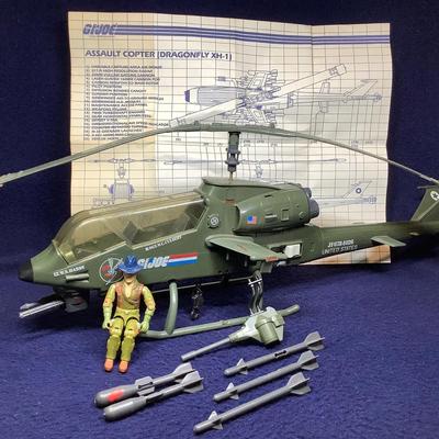 1983 GI Joe Dragonfly XH-1 & Wild Bill