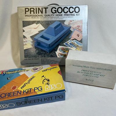 Riso Print Gocco Silk Screen Kit & Extras