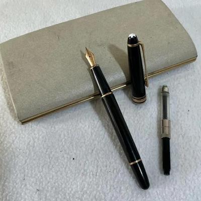 Montblanc Meisterstück Classique 4910 14K Nib Fountain Pen In Case, Vintage