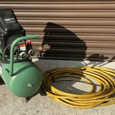Hitachi Koki 1.5 HP Air Compressor And Hose