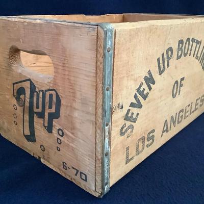 1970 7-UP Wood Crate