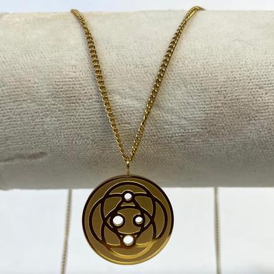 Harmoni 18k Gold Plated Pendant With Chain