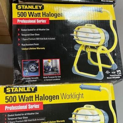 Stanley 500 Watt Halogen Worklights (3)