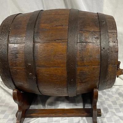 Vintage Armagnac Wooden Barrel 